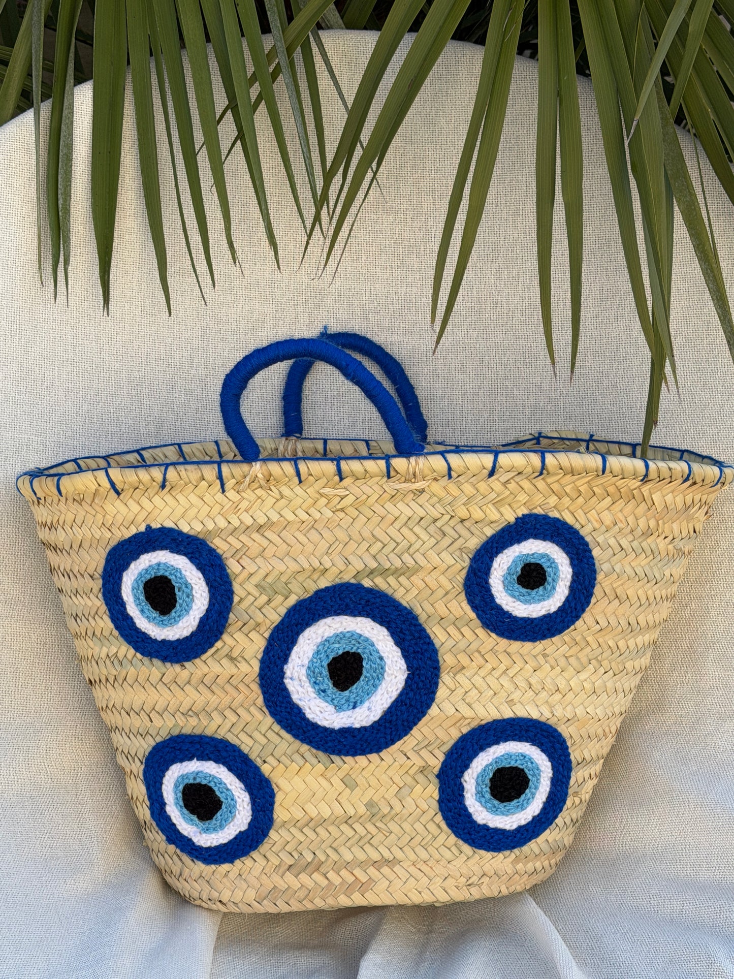 Panier bohème oeil bleu 🧿