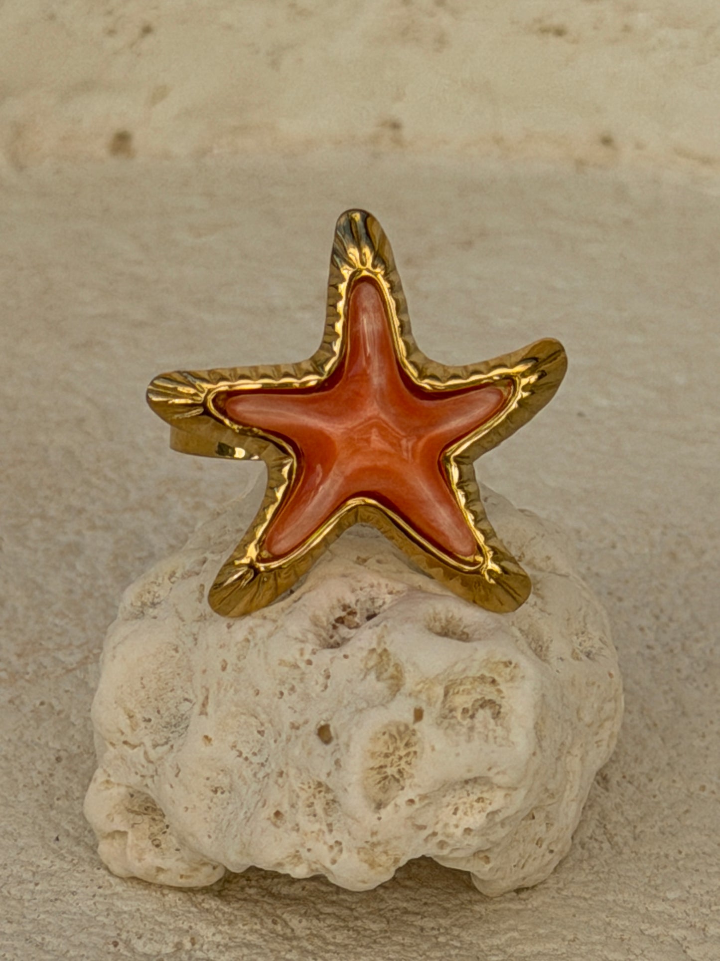 Bague Etoile Corail ⭐️