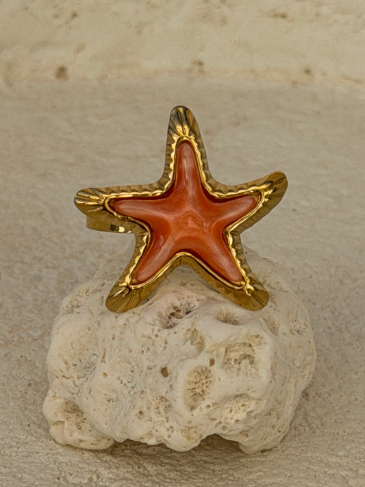 Bague Etoile Corail