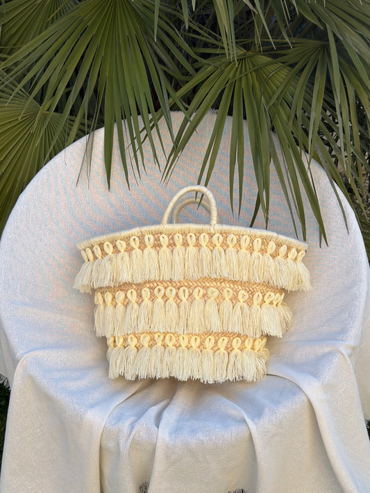 Panier Bohème à franges - Sac de plage tendance été SOANA ✨