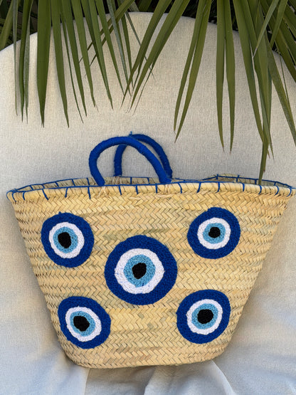 Panier bohème oeil bleu 🧿