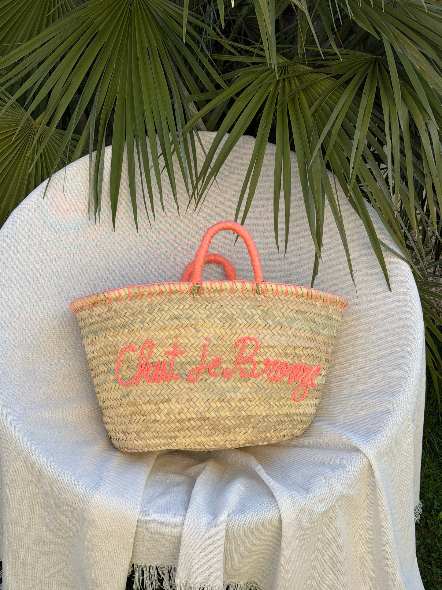 Panier bohème "Chut je Bronze" ☀️