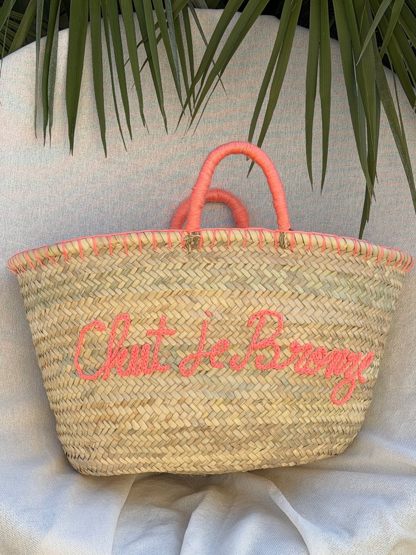Panier bohème "Chut je Bronze" ☀️