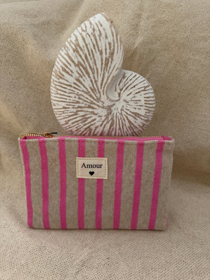 ✨ Pochette Amour rayée en éponge ✨